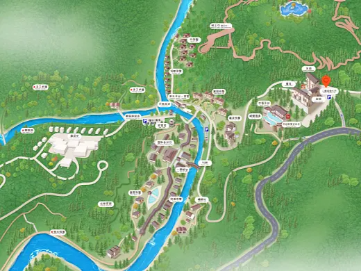 葫芦岛结合景区手绘地图智慧导览和720全景技术，可以让景区更加“动”起来，为游客提供更加身临其境的导览体验。
